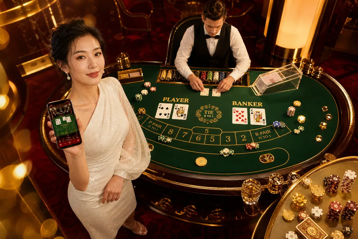muslot Casino meja live dealer baccarat